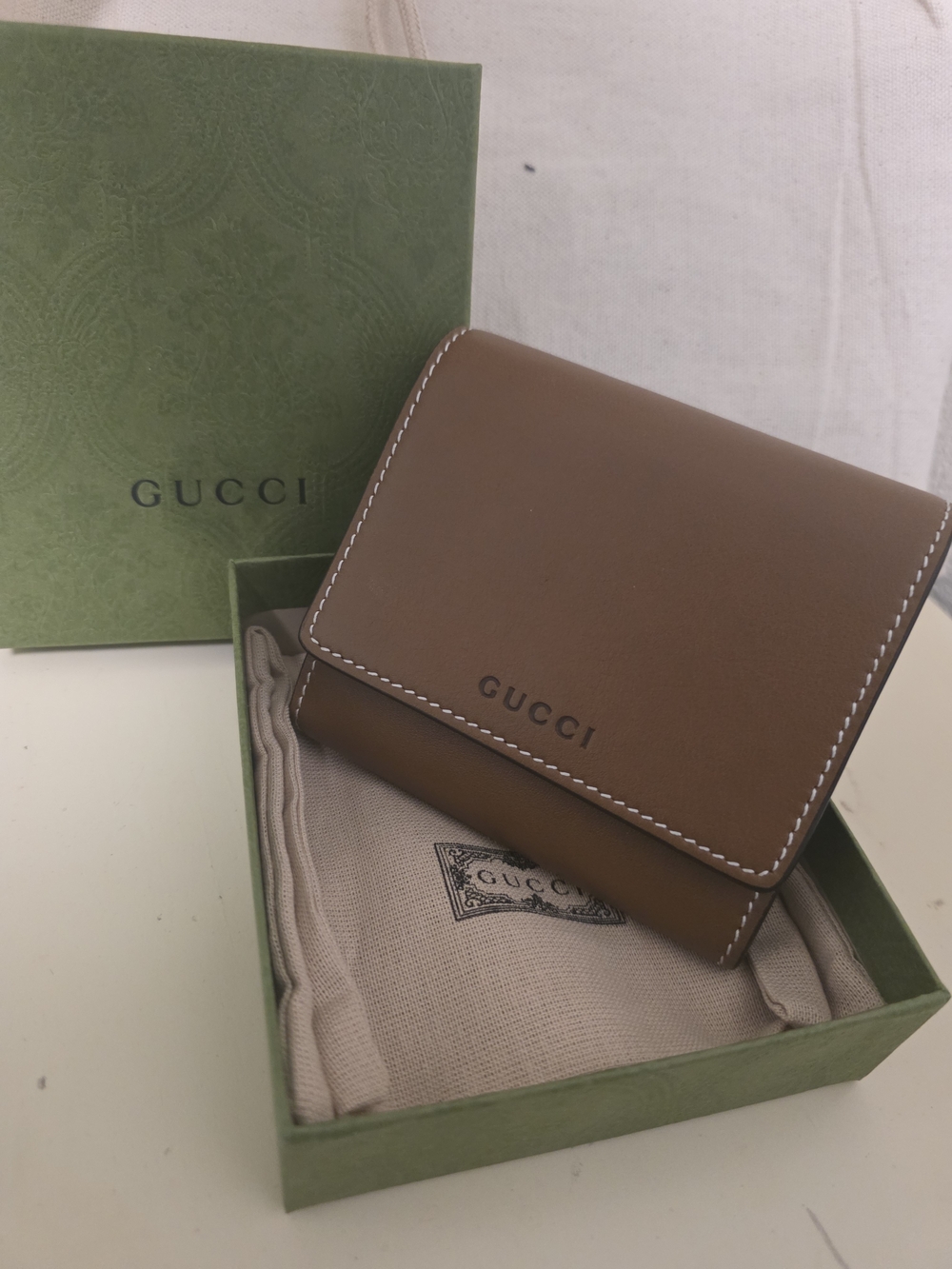 Gucci Brown Leather Wallet - GUCCI Logo - Picture 14 of 14